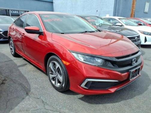 Red 2019 Honda Civic LX