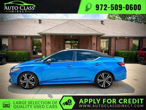 Blue 2021 Nissan Sentra SR