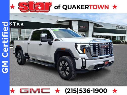 White Frost Tri-Coat 2024 GMC Sierra 2500 Denali