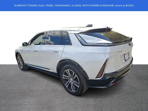 Crystal White Tri-Coat 2024 Cadillac LYRIQ Luxury