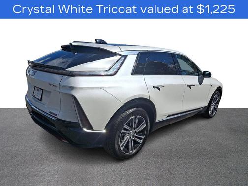Crystal White Tri-Coat 2024 Cadillac LYRIQ Luxury