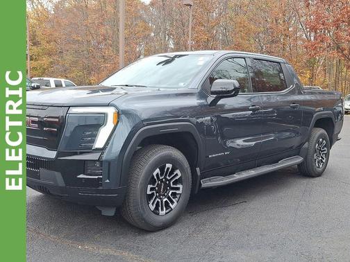 Blue 2026 GMC Sierra EV Elevation