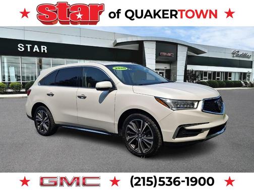 Platinum White Pearl 2020 Acura MDX 3.5L w/Technology Package