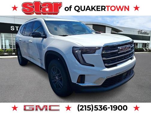 White 2026 GMC Acadia Elevation