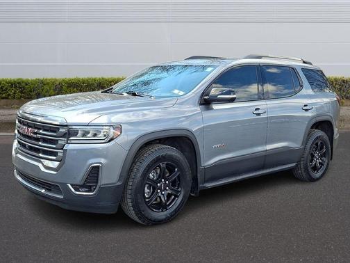Satin Steel Metallic 2022 GMC Acadia AT4