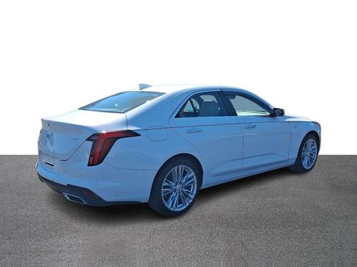 Summit White 2023 Cadillac CT4 Premium Luxury