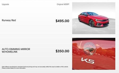 Runway Red 2026 Kia K5 GT