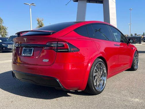 Red Multi-Coat 2022 Tesla Model X Plaid Tri Motor All-Wheel Drive