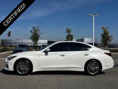 Majestic White 2024 INFINITI Q50 3.0t LUXE