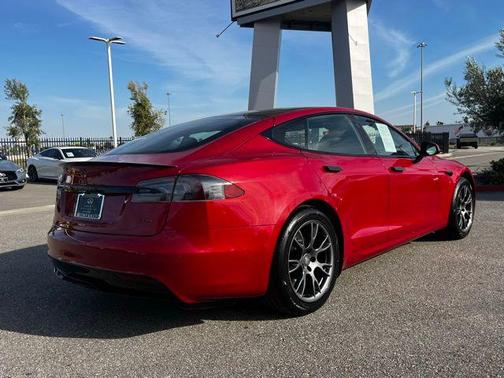 Red Multi-Coat 2021 Tesla Model S Plaid