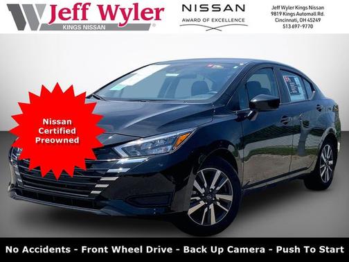 Black 2025 Nissan Versa 1.6 SV