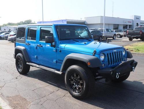 Hydro Blue Pearlcoat 2016 Jeep Wrangler Unlimited Sport