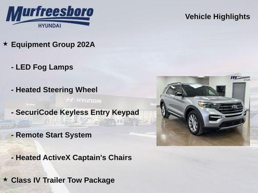 Iconic Silver Metallic 2024 Ford Explorer XLT