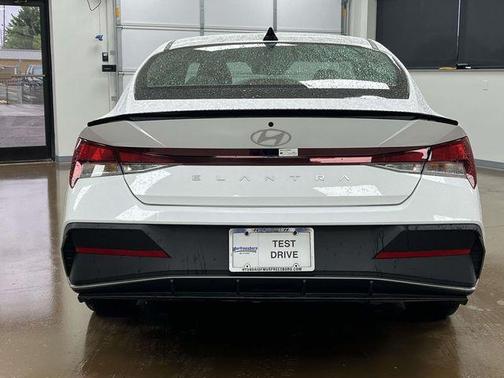 Serenity White 2025 Hyundai ELANTRA Sport