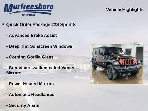 Black Clearcoat 2025 Jeep Wrangler Sport S