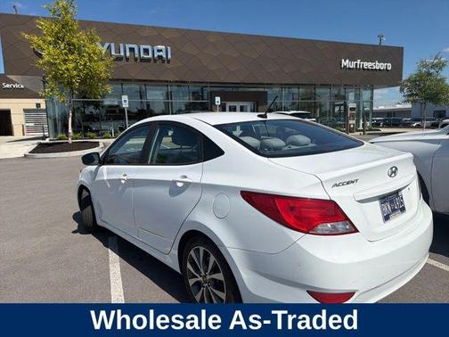 Century White 2017 Hyundai Accent Value Edition