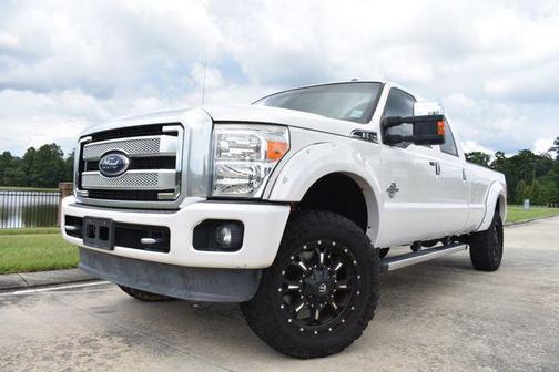 White Platinum Metallic Tri-Coat 2014 Ford F-350 Platinum