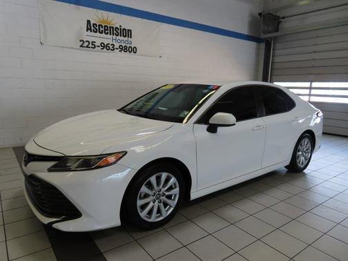 Super White 2019 Toyota Camry LE
