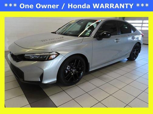 Solar Silver Metallic 2025 Honda Civic Sport