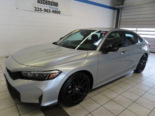 Solar Silver Metallic 2025 Honda Civic Sport
