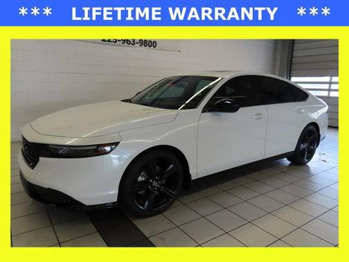 Platinum White Pearl 2026 Honda Accord Hybrid Sport-L
