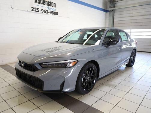 Gray 2026 Honda Civic Hybrid Sport
