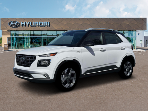 Lunar White w/Black Roof 2026 Hyundai VENUE SEL w/Two-Tone Roof