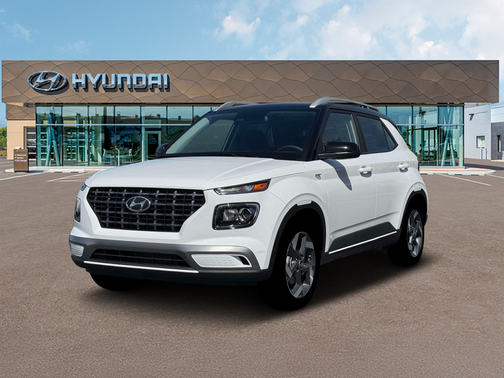 Lunar White w/Black Roof 2026 Hyundai VENUE SEL w/Two-Tone Roof