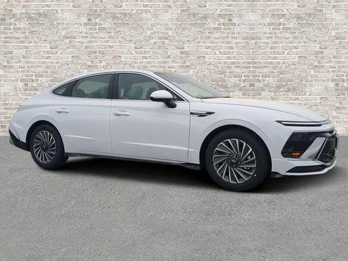 Serenity White 2026 Hyundai SONATA Hybrid SE Sedan