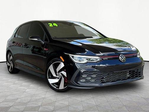 Deep Black Pearl Effect 2024 Volkswagen Golf GTI 2.0T S