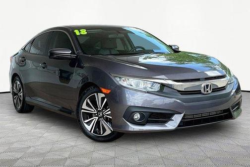 Gray 2018 Honda Civic EX-T