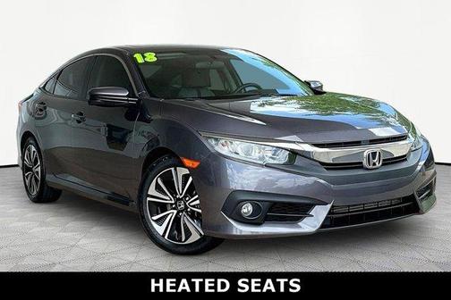 Gray 2018 Honda Civic EX-T