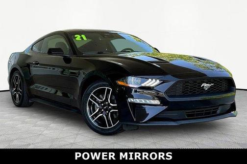 Shadow Black 2021 Ford Mustang EcoBoost