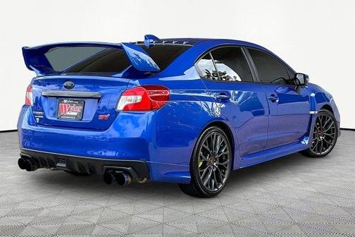Blue 2018 Subaru WRX STI Limited w/ Wing