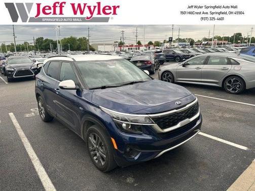 Dark Ocean Blue / White Roof 2021 Kia Seltos S