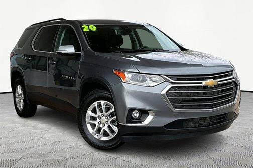 Satin Steel Metallic 2020 Chevrolet Traverse LT Cloth