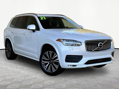 Ice White 2021 Volvo XC90 T6 Momentum 6 Passenger