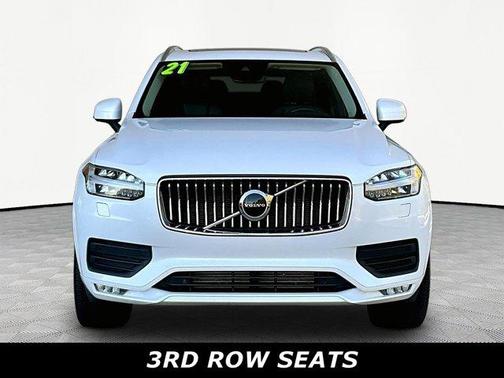 Ice White 2021 Volvo XC90 T6 Momentum 6 Passenger