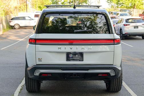 Glacier White 2024 Rivian R1S Adventure Quad Motor Large Pack