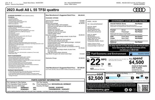 2023 Audi A8 L 55 TFSI quattro Tiptronic