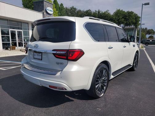Moonstone White 2023 INFINITI QX80 SENSORY