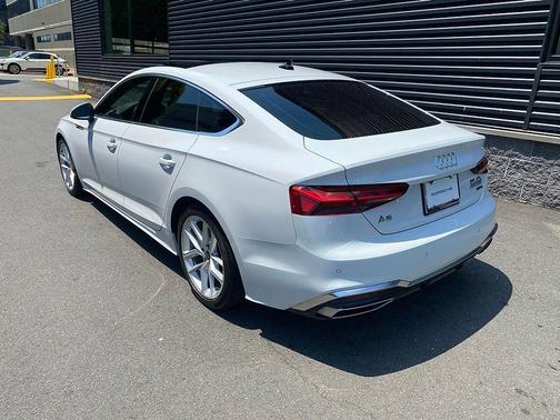 Glacier White Metallic 2023 Audi A5 Sportback 45 S Line Premium Plus