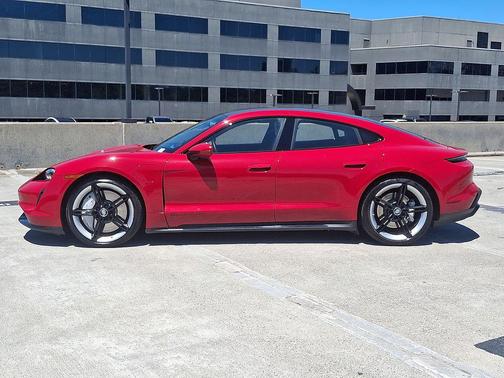Carmine Red 2020 Porsche Taycan Turbo
