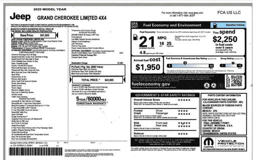 2020 Jeep Grand Cherokee Limited