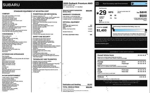 2020 Subaru Outback Premium