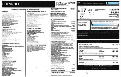 2017 Chevrolet Traverse 2LT