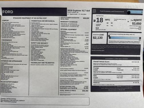 2019 Ford Explorer XLT