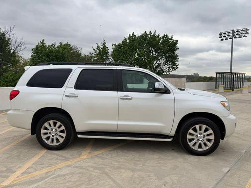 Blizzard Pearl 2015 Toyota Sequoia Platinum