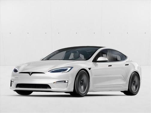 Pearl White Multi-Coat 2021 Tesla Model S Plaid