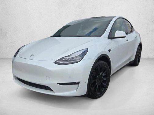 Pearl White Multi-Coat 2021 Tesla Model Y Long Range Dual Motor All-Wheel Drive